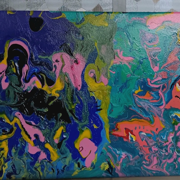 Pour paintings - Picture 4 of 6